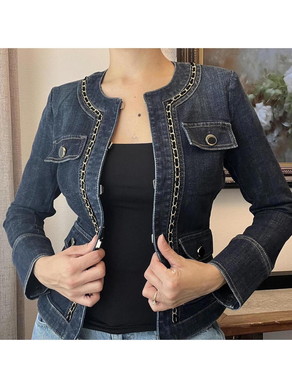 Fitted Denim Jacket - Picture 6 of 8